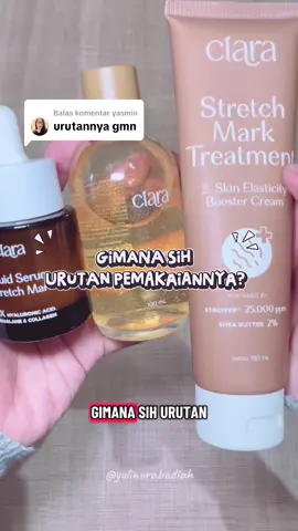 Membalas @yasmin urutan pemakaian stretchmark treatment dari ciara  #stretchmarkoil #perawatanibuhamil #stretchmarkcream #skincarebumil #stretchmarktreatment 