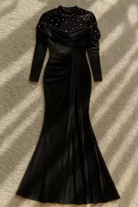 İKARMILA gamis mermaid bludru payet mutiara utk pesta kondangan lamaran wisuda seragam bridesmaid#gamis #gamiskondangan #gamisseragaman #wibgajian #setelanwanita 