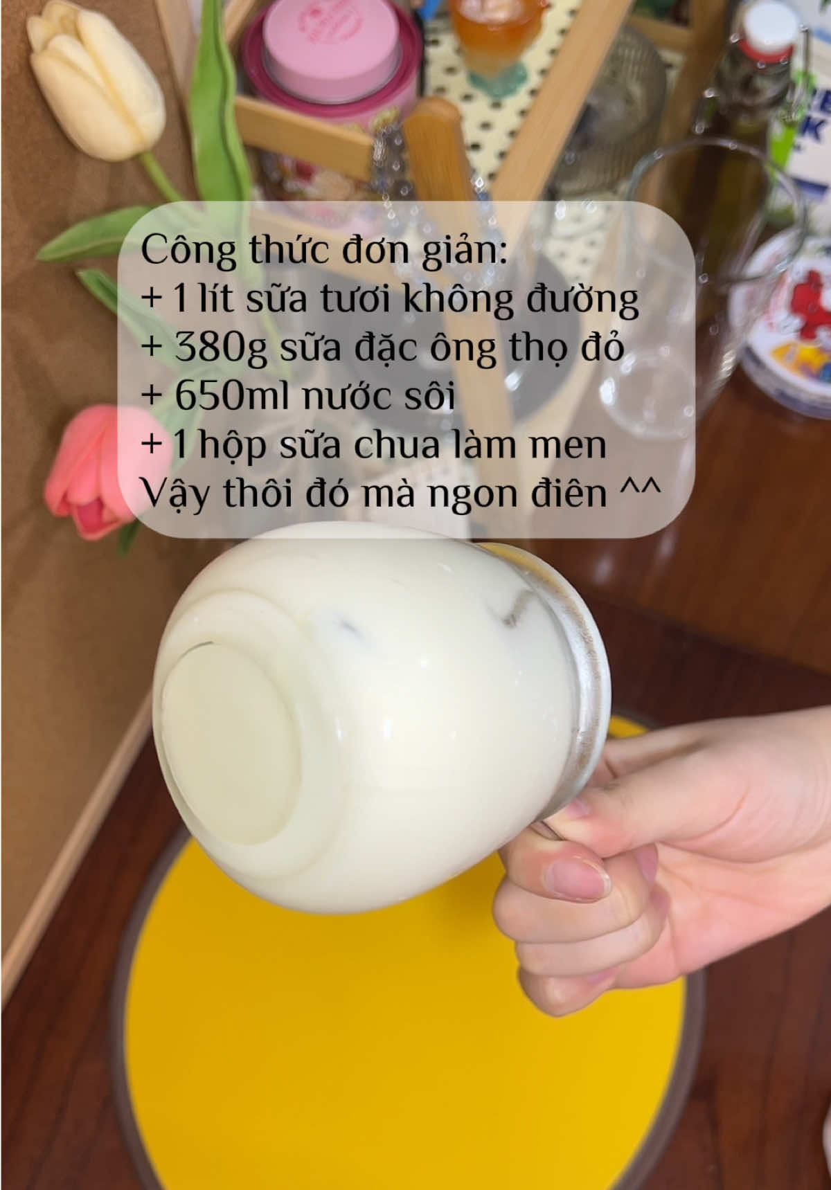Mịe, 2025 rồi vẫn có đứa nghĩ sữa chua đông đặc thế này là phải có bột đông, có gelatin ^^ #Chin🍋 #yogurt #chinquachanh🍋 #tulamsuachuatainha #congthucsuachua 