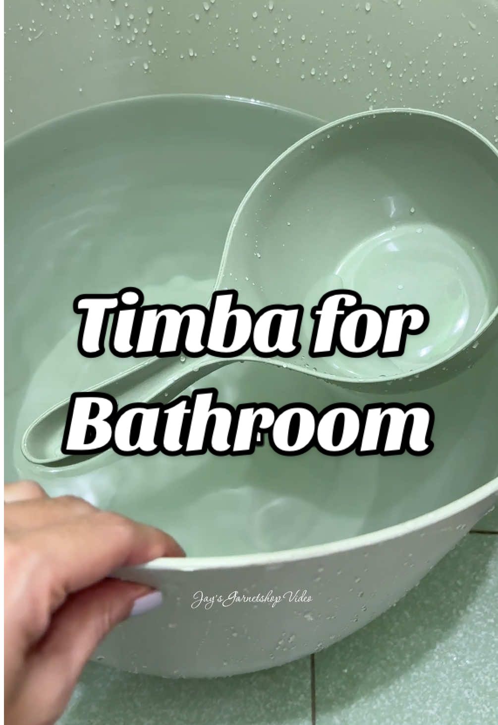 Aesthetic Timba for bathroom #timbatrend #timbaaesthetic #fyp 