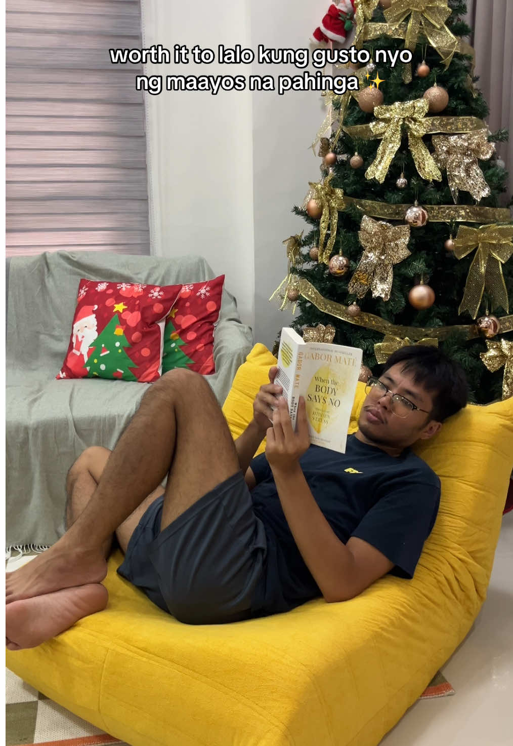 nakakaantok humiga o umupo dito kasi ang comfy talaga #lazysofa #caterpillarlazysofa #homefurniture #dreame #dreamelazysofa 
