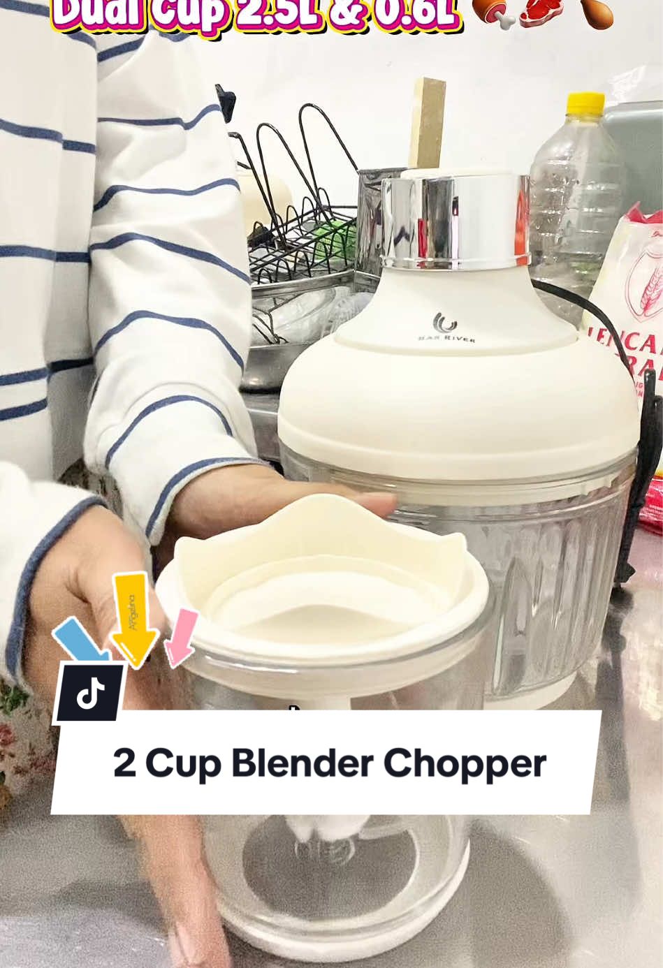 Rekomendasi chopper han river blender chopper dual cup buat bikin frozen food homemade #frozenfoodhomemade #chopper #blenderchopper #chopperblender #choppermurah
