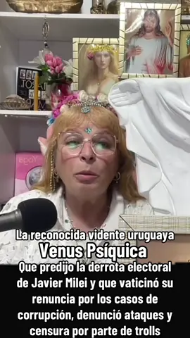 La reconocida vidente uruguaya, Venus Psíquica, que predijo la derrota electoral del presidente Javier Milei y que vaticinó su renuncia por los casos de corrupción, denunció ataques digitales y censura por parte de un ejército de trolls. #venuspsiquica #vidente #argentina #jpbnews 