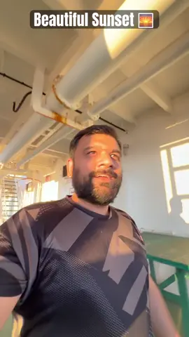 Beautiful sunset in ocean , #ship #shiplife #short #viral #sea #ocean 