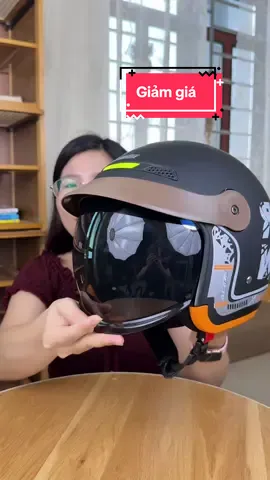 Mũ bảo hiểm xe tay ga, xe máy, mặt kính tích hợp, đệm xốp êm, dây đeo chắc chắn, màu sắc đa dạng #hangxinhtuoi #mubaohiemcokinh 