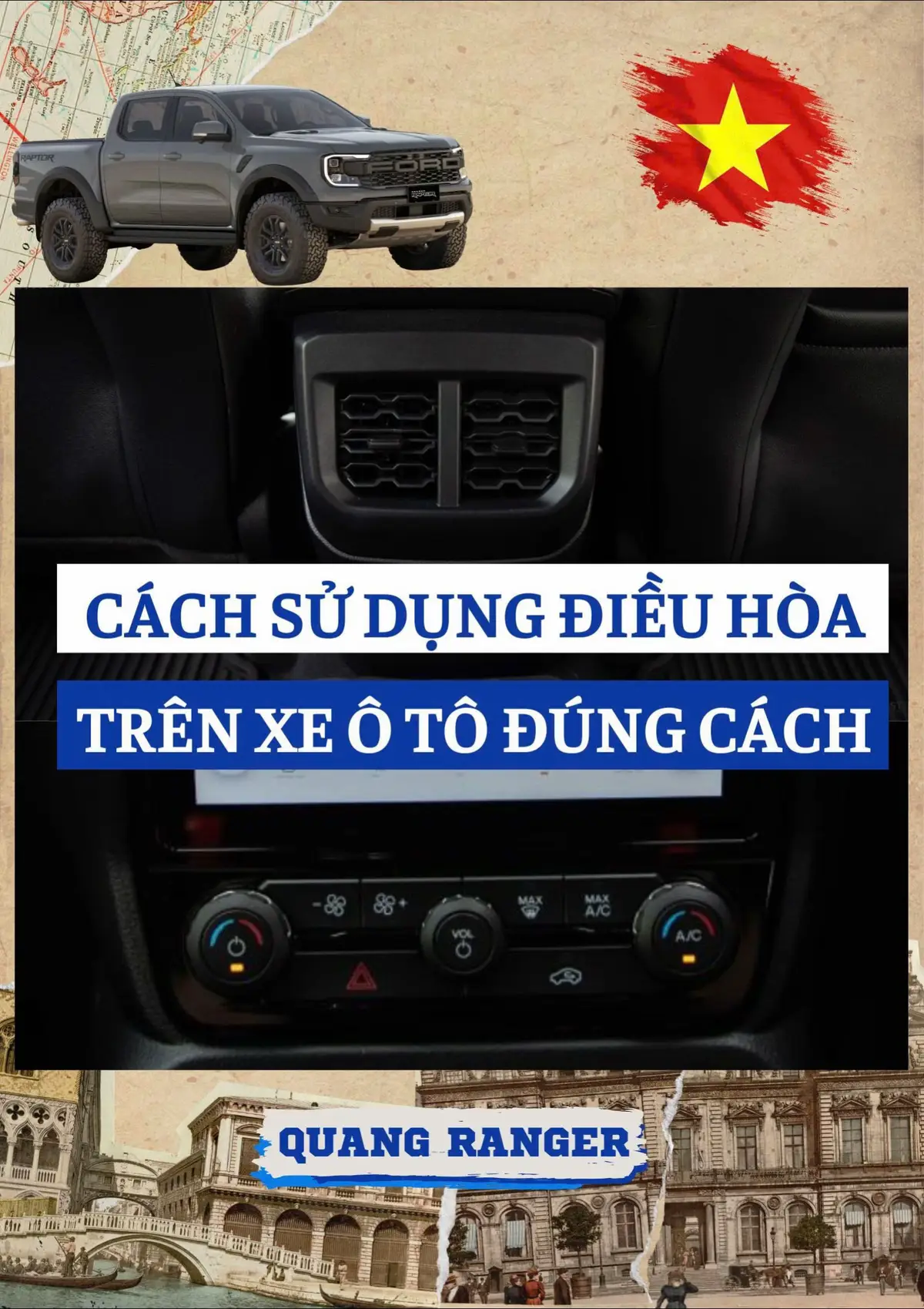 Cách sử dụng điều hòa trên xe ô tô đúng cách. 