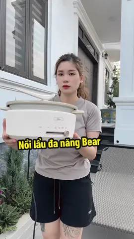 Nồi lẩu đa năng Bear 5 lít vừa nấu lẩu vừa chiên xào #noilau #noilaudien #noilaudanang #bear 