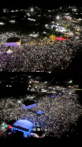 Masya Allah pantauan drone lautan manusia berkumpul, pengajian Akbar bersama Gus iqdam di Kalimantan Selatan 