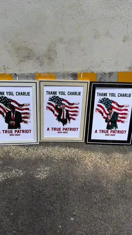 Thank you, Charlie❤️ #charliekirk #ripcharliekirk #poster #restinpeace #maga 
