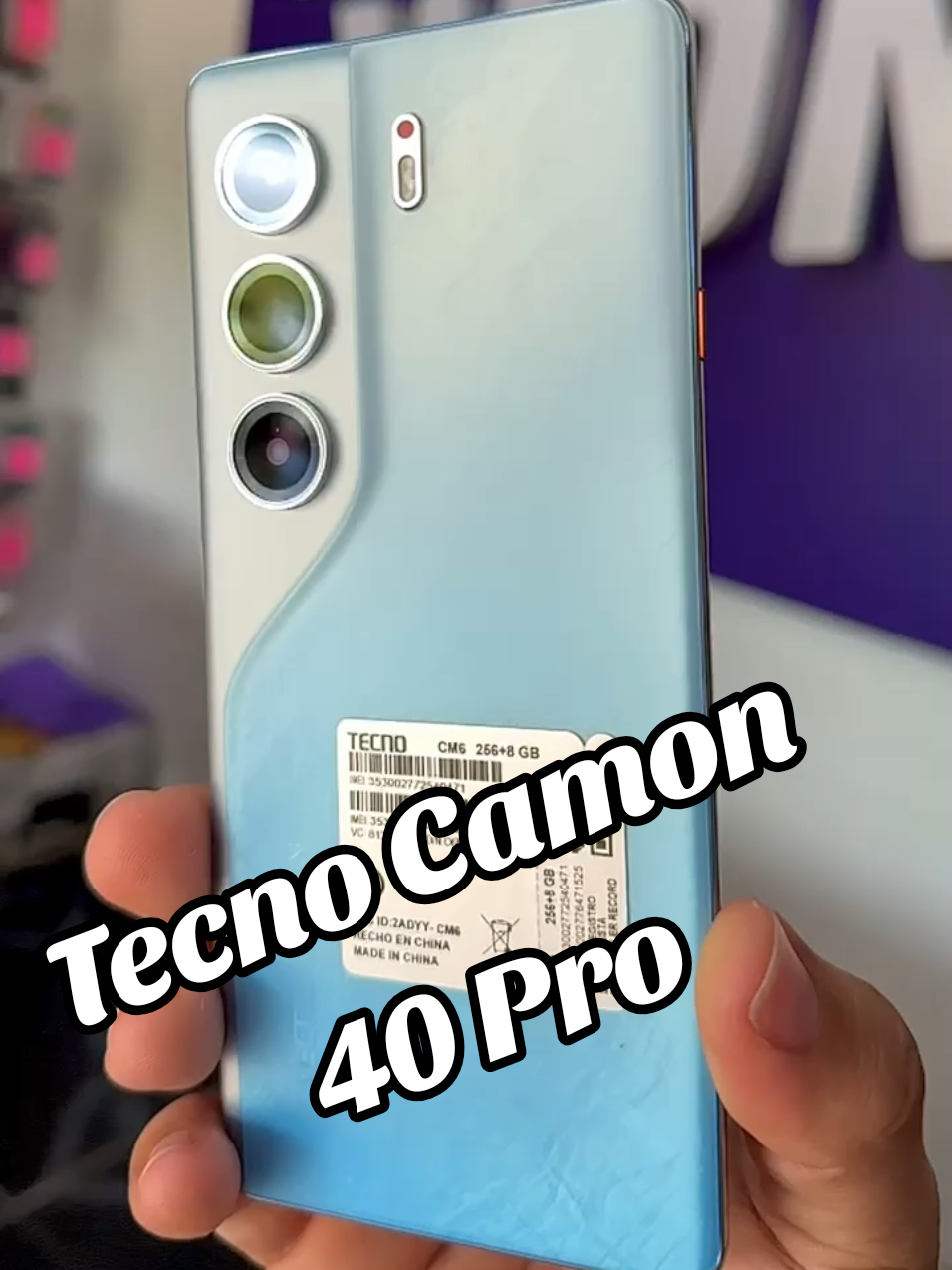 Tecno Camon 40Pro ❤️ Memoria: 256GB  M Ram: +16GB (8GB-8GB Expandible) pantalla: curva Amoled 120Hz IP68/IP69 Cámara: 50MP Procesador: Mediatek Helio G100 última te Batería: 5200Mah carga rápida: 45W #tecnocamon40pro #android #celulares #fyppppppppppppppppppppppp 