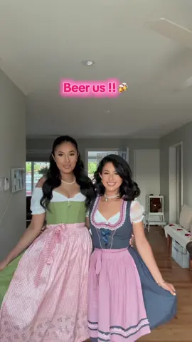 If you know me you know I love beer and I’m not letting my sobriety journey get in the way thank god for non alcoholic beers and fun things to dress up for lol. #octoberfest #beerus #sisters #fyp #ilovebeer cheers 🍻 