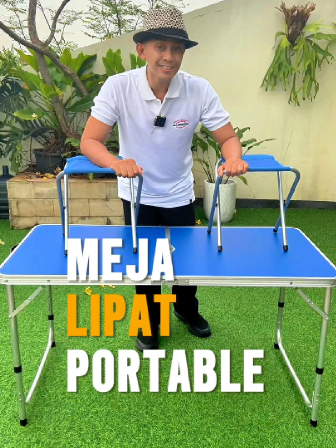 Meja Lipat Bentuk Koper Portable bentuk koper 120 x 60 cm #mejalipatportable  #mejalipatkoperportable  #mejalipatserbaguna