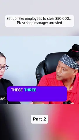 Set up fake employees to steal $50,000... Pizza shop manager arrested 2 #videoviral  #scam  #man  #tiktok 