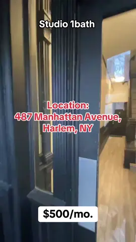 Studio 1bath apartment located in 📍487 Manhattan Avenue, New York. Rent: $500/mo. #Harlem #manhattan #manhattanapartments #manhattanapartment #manhattanrealestate #manhattanrentals #manhattanrentals #nycapartments #nycapartment #nycapartmentsearch #nycrentals #nyc #nyc