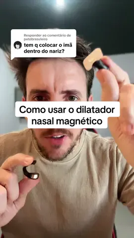 Respondendo a @patobrasuleiro Esse é o jeito certo de utilizar o dilatador nasal magnético 👊🏼 #pfypシ #dilatadornasal #dilatadornasalmagnético 