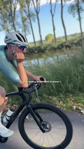 The unspoken rule of cycling dates: one enjoys the view, the other wonders why they agreed to come along. #cycling #sport #couple #bike #fun  