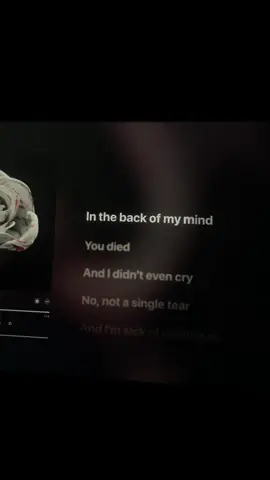 In the back of his car, you died… #d4vd #lyrics #trend #applemusic 