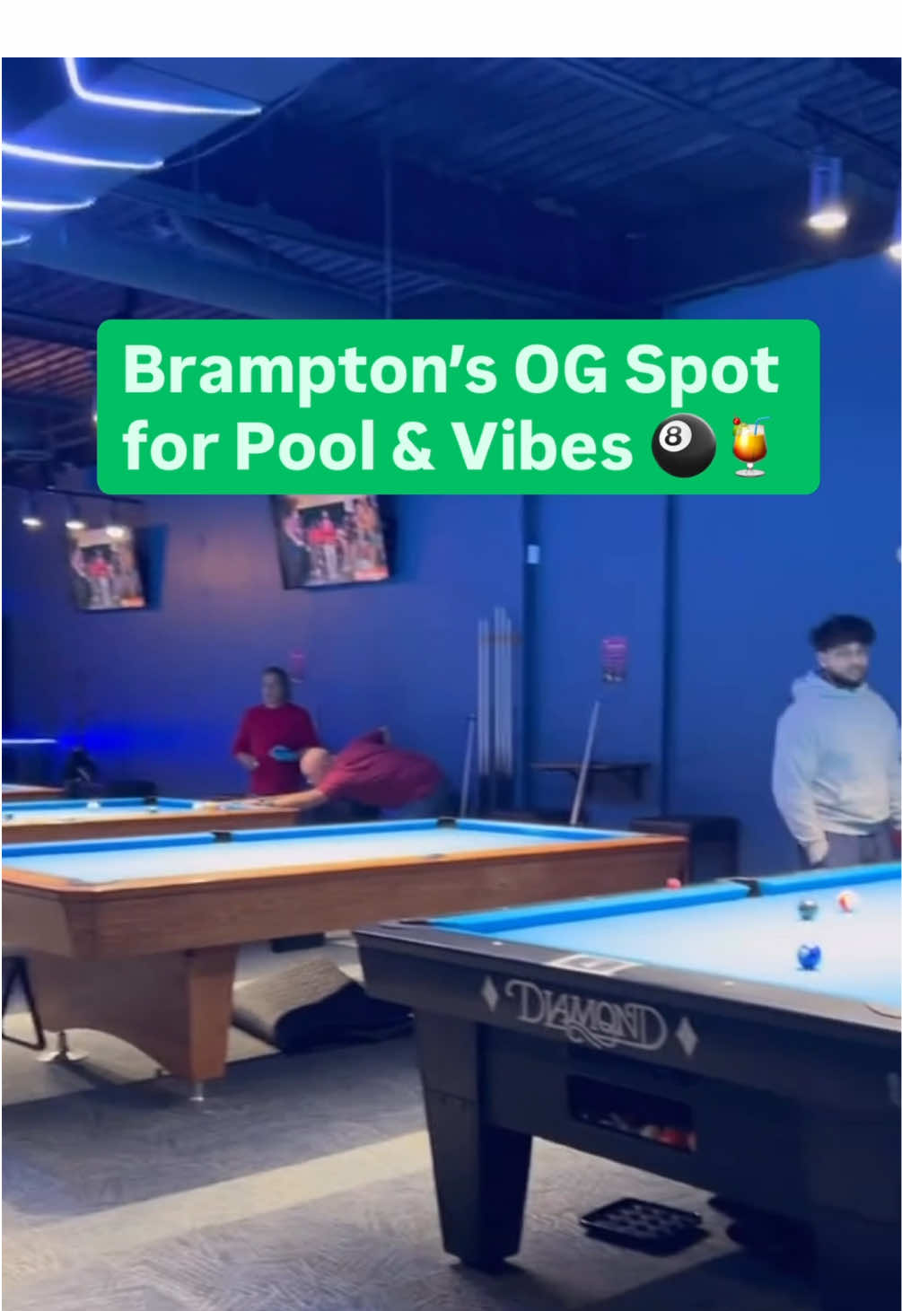 Chalk it up, Brampton 🎱🍻 The vibes hit different at OG Pool & Sports Bar – where good shots, good food, and good times never miss. #BramptonNights #OGSportsBar #poolandchill #brampton 