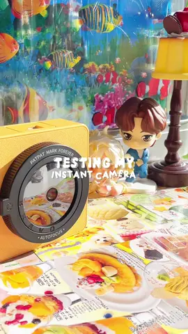 ‧₊˚🥧༉‧₊˚. Cutest camera :p #instantcamera #instantcameraprinter #heiseiretro #juminocore #instantprintcamera 