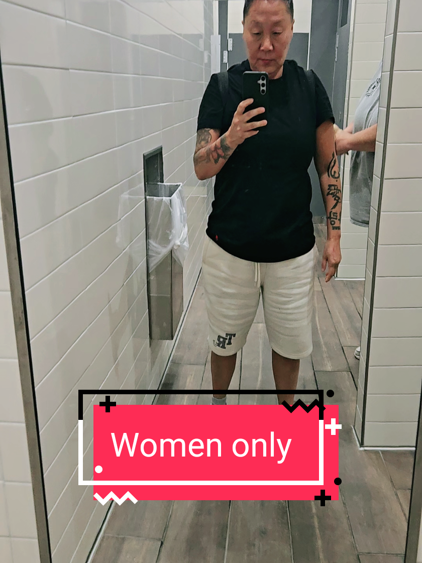 No boys in women's room! ParaNormalSisters.tv  #chinheepark #mediumsoftiktok #lgbtq #HealingJourney #fyp 