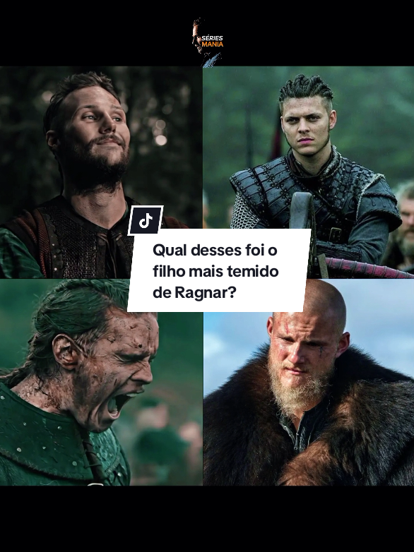 Qual desses foi o filho mais temido de Ragnar Lothbrok? #ragnarlothbrok #bjornironside #ivartheboneless #ubberagnarsson #fyy 