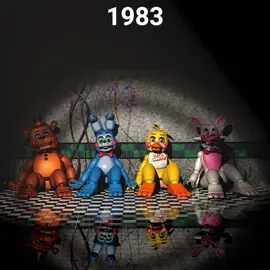 FNAF Toy Animatronics over the years