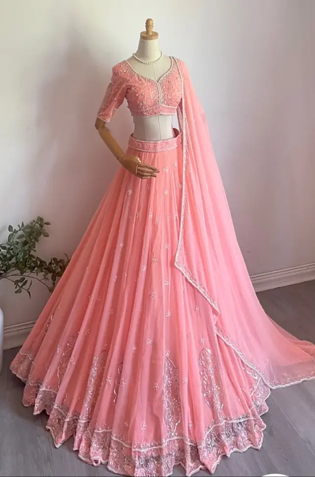 The heavy handwork Lehengha  #lehenga #handmade #nepalitiktok #indian #viral 