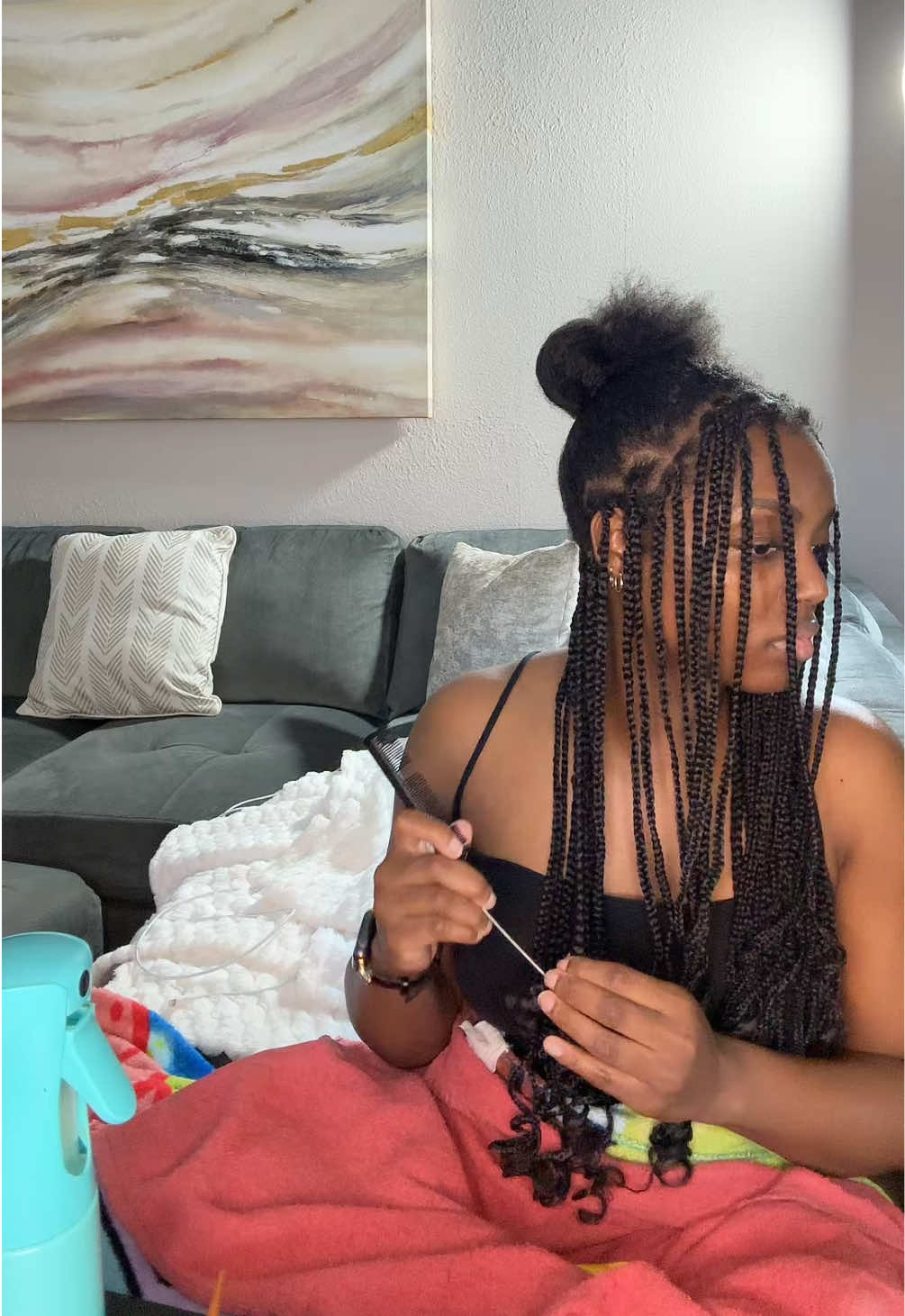 First time being natural after the big chop 😳 any tips/ tricks from my natural girls?  #braids #braidtakedown #BlackTikTok #blackgirltiktok #naturalhair 