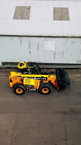 A master of its craft. A JCB 560-80 Wastemaster Loadall at a recycling and waste facility for WasteMasters Group.