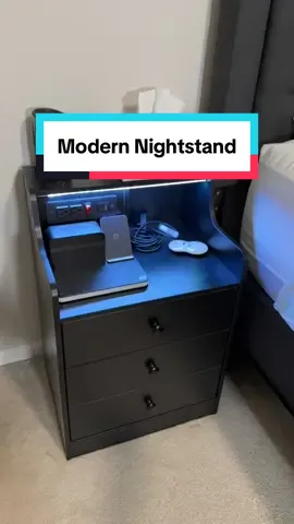 Upgrade your room with this modern nightstand ✅ #nightstand #roomdecor #endtable #roomessentials #roomupgrade 