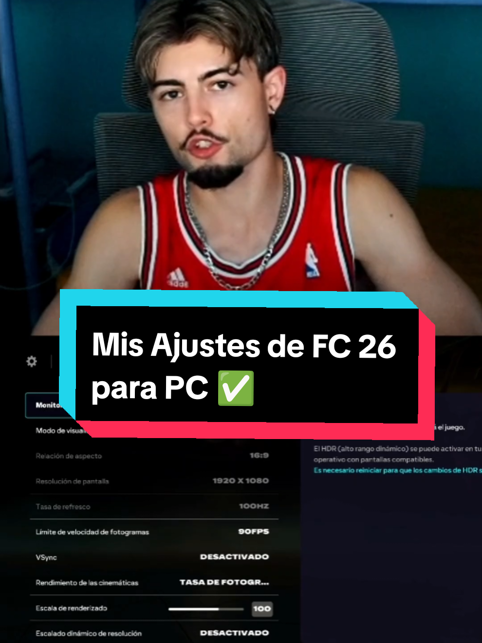 Mis Ajustes de FC 26 para jugar en PC ✅ #eafc26 #fc26 #modocarrera #themaverick 