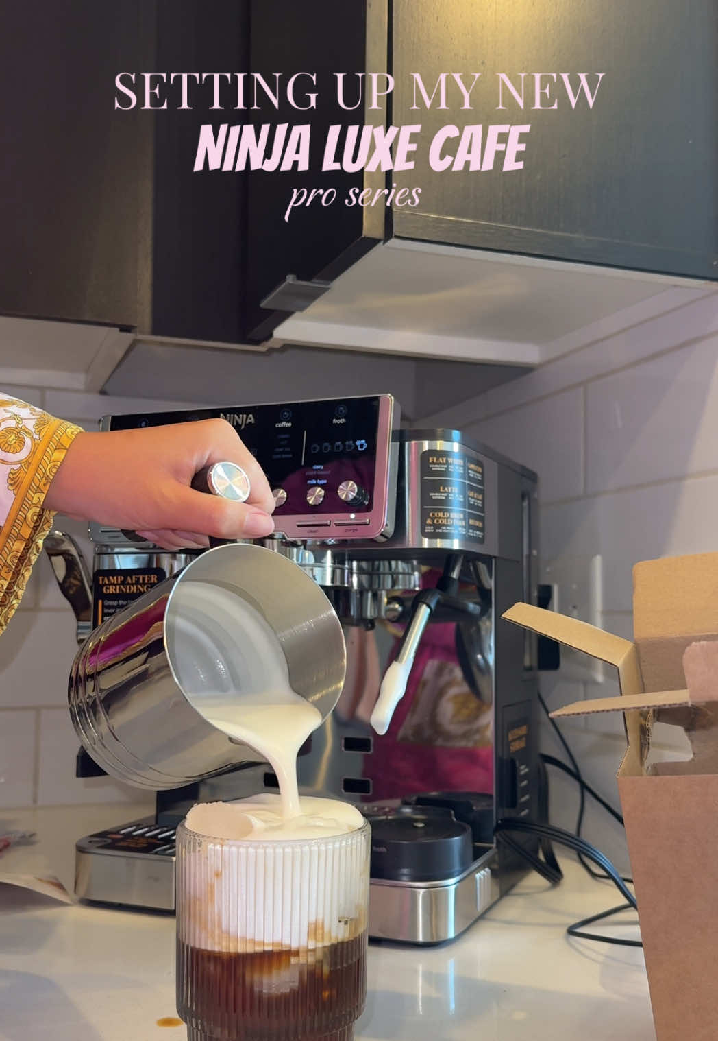 Barista Pats 🧑‍🍳 #ninja #ninjaluxecafé #coffeeathome 