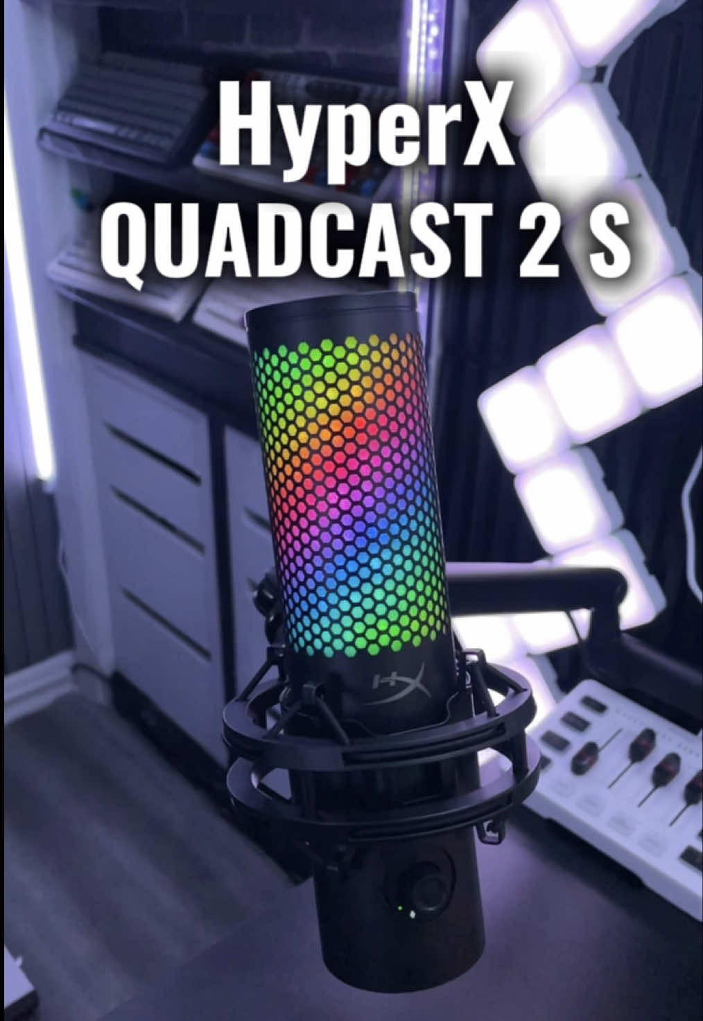 Big Shoutout To @HyperX For Sending Out Their New QuadCast 2 S Microphone 😍 I Love It So Far!!  #hyperx #hyperxquadcast2s #microphone #quadcast2s #tiktokshoprestock 