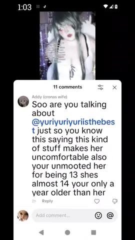 @Addy (cronas wife) go away dude
