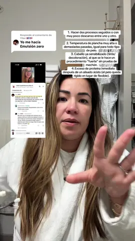 Respuesta a @Yilan 🇨🇺🇺🇸 “Amiga, la emulsión cero no es que sea dañina, pero sí es muy fuerte porque abre por completo la cutícula del pelo. Si lo usaste antes del bótox, puede que tu cabello haya quedado muy expuesto y frágil, y por eso se te está partiendo. Ahora lo mejor es hidratar mucho, darle mascarillas nutritivas y dejarlo descansar de químicos un tiempo. Tu cabello necesita calma y cariño.”#HairTransformation #KeratinTreatment #FrizzFreeHair #HairCareRoutine #ShinyHair ✨54121381948✨519_7148✨ ✨8888✨🙏🏻