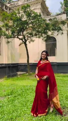 ভালোবাসার আরেক নাম লাল শাড়ি❤️শাড়ি ফর্ম: চন্দ্রবিন্দু (fb page) #foryoupage #foryou #tiktok #vairal #tiktokoficial 