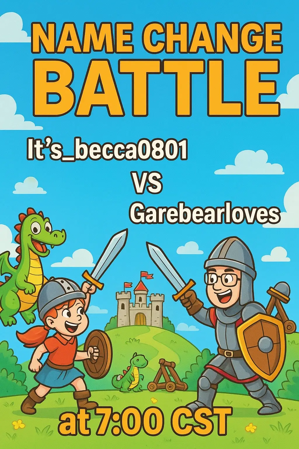 Let’s have some fun! #namechange #fun #battle #friends #funny 