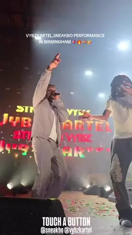 VYBZKARTEL,SNEAKBO PERFORMANCE IN BIRMINGHAM 🇬🇧🔥🐐👑 #viral_video #foryourpage #jamaicantiktok #viral #viralvideo 