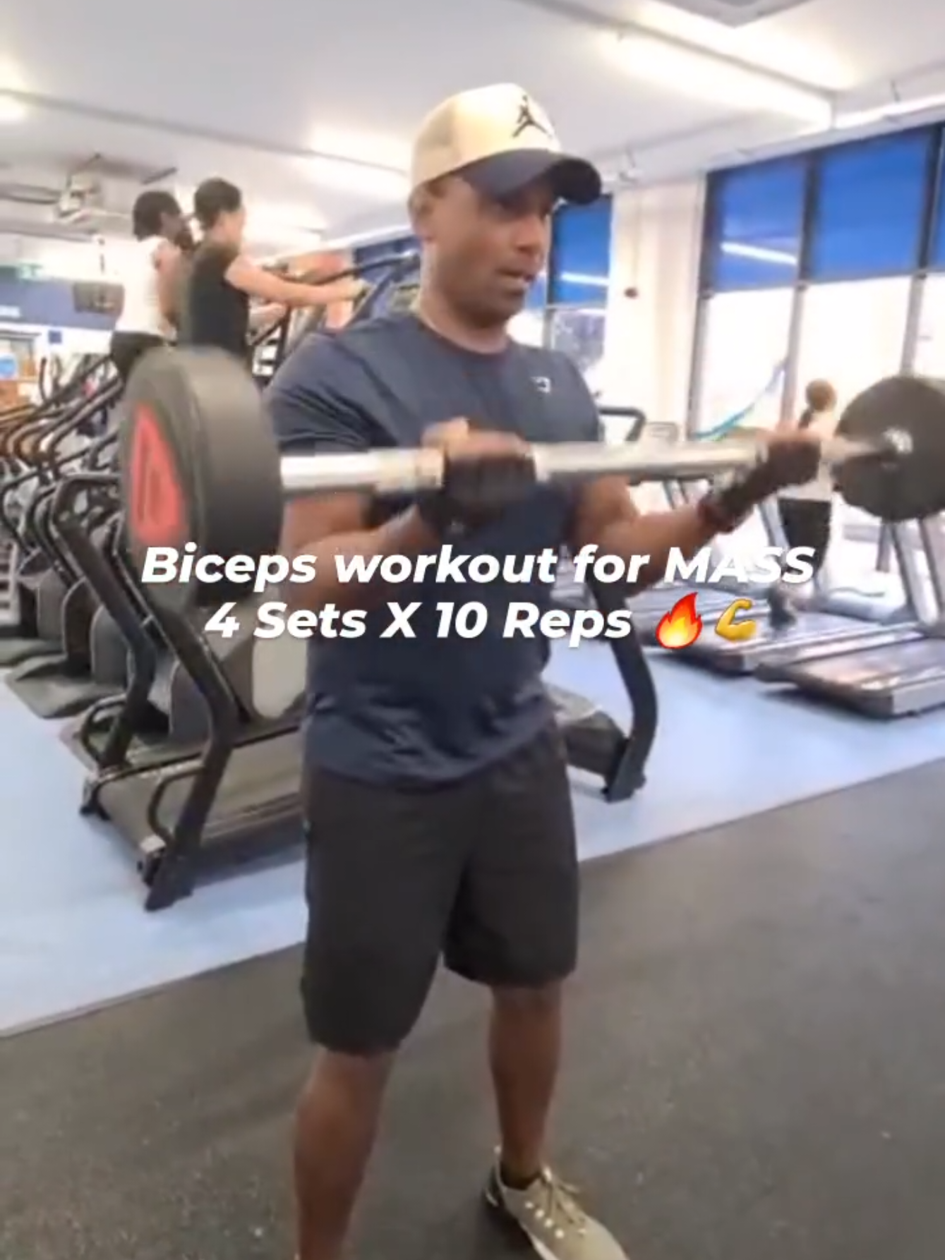 Biceps workout for MASS  4 Sets X 10 Reps 🔥💪#bicepsworkout #gym #Fitness #motivation #viral 