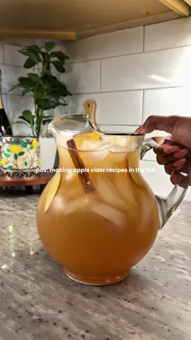 If you need fall drink ideas, try this sparkling apple cider. It’s crisp, refreshing, with the perfect hint of apple sweetness. 🍎🥰  #applecider #fallrecipes #falldrinks #drinkrecipes 