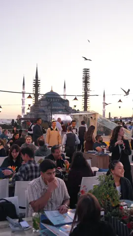 ✨ Discover the best view of Istanbul 🌅 Enjoy authentic Turkish flavors at Seven Hills Restaurant, with breathtaking sights of Hagia Sophia & Blue Mosque. 🕌 #SevenHillsRestaurant #IstanbulVibes #TravelIstanbul 