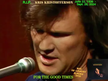 🇺🇸 Kris Kristofferson - For the Good Times #1970 Country ballad with folk influences “For the #Good #Times” was #written by Kris #Kristofferson in 1968, early in his career as a songwriter in Nashville. Although Kristofferson himself recorded the song on his 1970 debut album Kristofferson, it first became widely known when Ray Price recorded it in 1970 — his version turned the song into a massive country and pop crossover hit. Kristofferson’s own recording is more subdued and folk-like, giving listeners the chance to hear the song in its raw, songwriter form. 🎶 Song Style & Themes 	•	Genre: Country ballad with folk influences (Kristofferson’s version). 	•	Instrumentation: Simple acoustic arrangement, sparse backing, focusing on lyrics and delivery. 	•	Vocals: Kristofferson’s rough, plainspoken singing conveys intimacy and vulnerability rather than polish. 	•	Theme: A tender farewell between two lovers who know their relationship is ending. Instead of bitterness, the narrator suggests they share “one last embrace” and remember the good moments before parting ways. The lyrics reflect Kristofferson’s gift for combining poetic detail with everyday realism. 📈 Chart Performance 	•	Kristofferson’s version was an album cut, not released as a single, so it did not chart. 	•	Ray Price’s version (1970): 	•	Billboard Country chart: no. 1 	•	Billboard Hot 100: no. 11 	•	Won the Academy of Country Music Award for Song of the Year in 1970. 	•	Price’s success brought Kristofferson instant credibility as a songwriter and helped launch his career. 📺 Legacy & Influence 	•	One of Kristofferson’s most enduring and most covered songs (sung by Elvis Presley, Al Green, Johnny Cash, Perry Como, and many others). 	•	Showcased his ability to write deeply emotional ballads that could transcend genre. 	•	Became a standard in both country and pop repertoires, often cited as a prime example of Kristofferson’s songwriting genius. 	•	For Kristofferson, the song remains a landmark in his catalog, representing his breakthrough as a respected Nashville songwriter before his fame as a performer and actor. ⭐ In Short: “For the Good Times” is a bittersweet ballad that first brought Kris Kristofferson major recognition as a songwriter. While his own recording is quietly powerful, Ray Price’s hit version made it a classic — and its timeless theme has kept it alive as one of the great modern standards.
