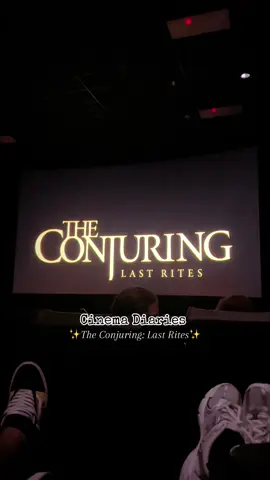Cinema Diaries: The Conjuring: Last Rites 🍿🥤👻 #theconjuring #disneysprings #amctheaters #spookyseason #spookygirl 