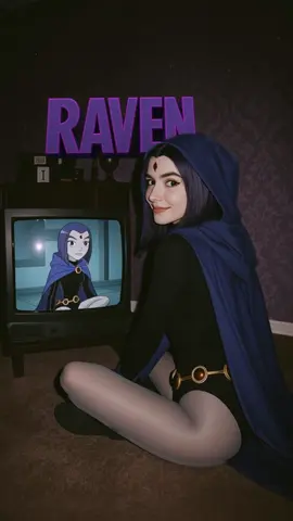 Oh to be Rachel Roth from Teen Titans 💜 #raven #teentitans #starfire #blackfire 