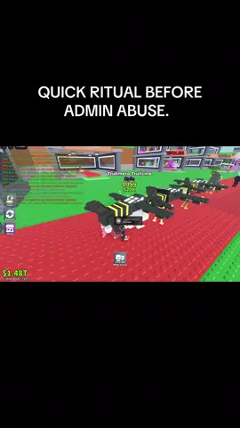 Just a quick ritual before admin abuse, hurry and get your spot.  Over 6 million players already.  A couple of our accts had trouble logging on and were an hr early.  #bombardirocrocodilo #adminabuse #stealabrainrot #roblox #ritual 