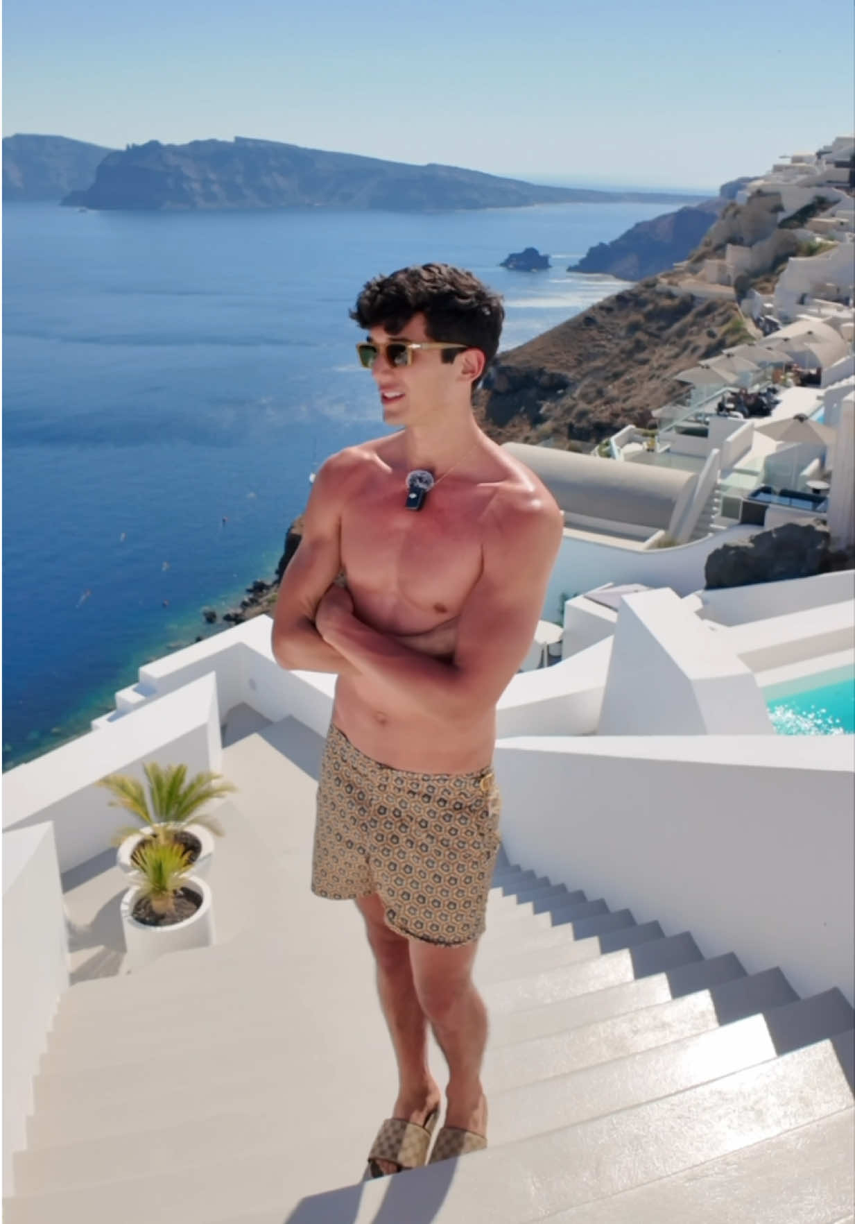 Tour por mi hotel en Santoroni #santorini #oia #santorinigreece @saintsantorini  