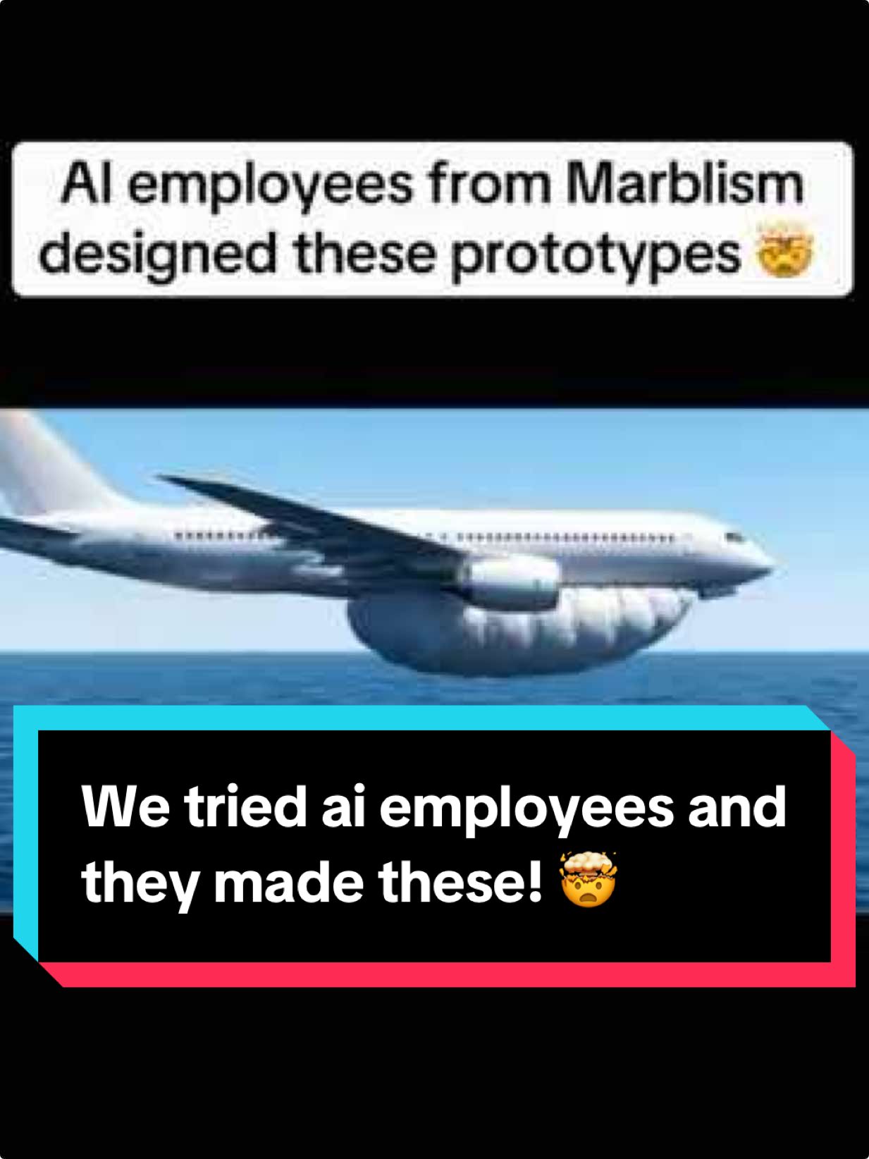 We think it's so cool that these plane safety prototypes were designed by AI to help planes land in the ocean. How cool is that? Would you fly with one of these installed? #AI #aviation #planespotting #jet #Planes  
