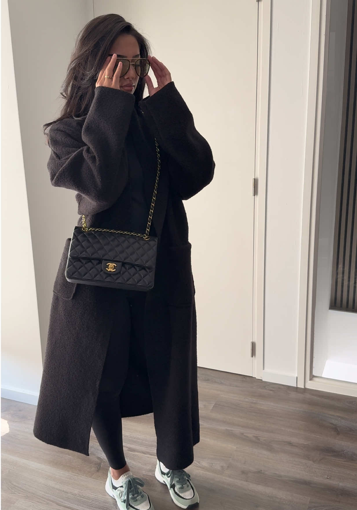 The perfect basic cardigan🖤 #OOTD #fyp #outfitcheck 