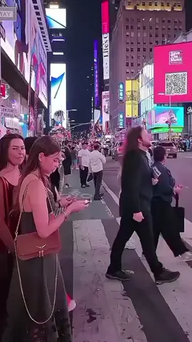 Experience a vibrant walk through Times Square at Night, NYC 🗽. #USAViews #night #unitedstates #nyc #foryoupage 