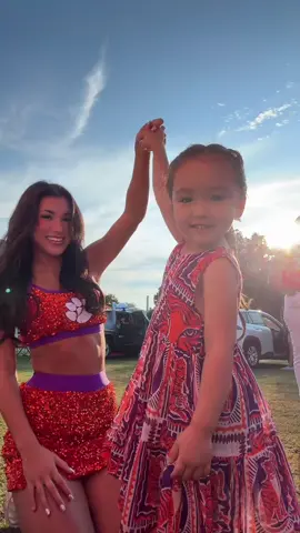 How perfect is she 💜 #clemson #trending #viral #dressup #fyp 